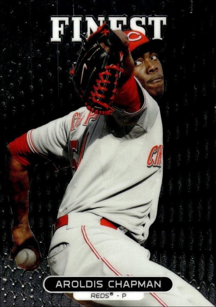 2013 Topps Finest Aroldis Chapman #31 trading card
