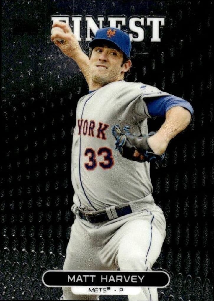 2013 Topps Finest Matt Harvey #76 trading card