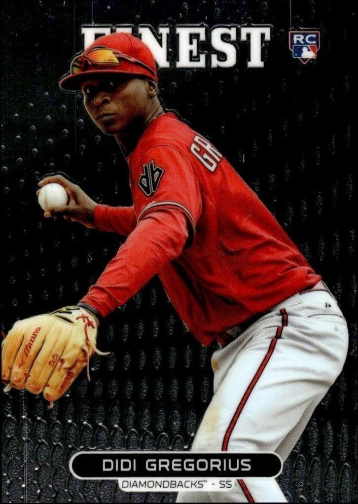 Didi Gregorius 2013 Topps Finest #45 Baseball Trading Card - Front 2013 Topps Finest Didi Gregorius #45 baseball trading card front