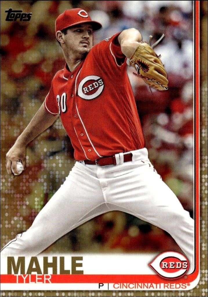 Tyler Mahle 2019 Topps Series 2 #399 Baseball Trading Card - Front 2019 Topps Series 2 Tyler Mahle #399 baseball trading card front