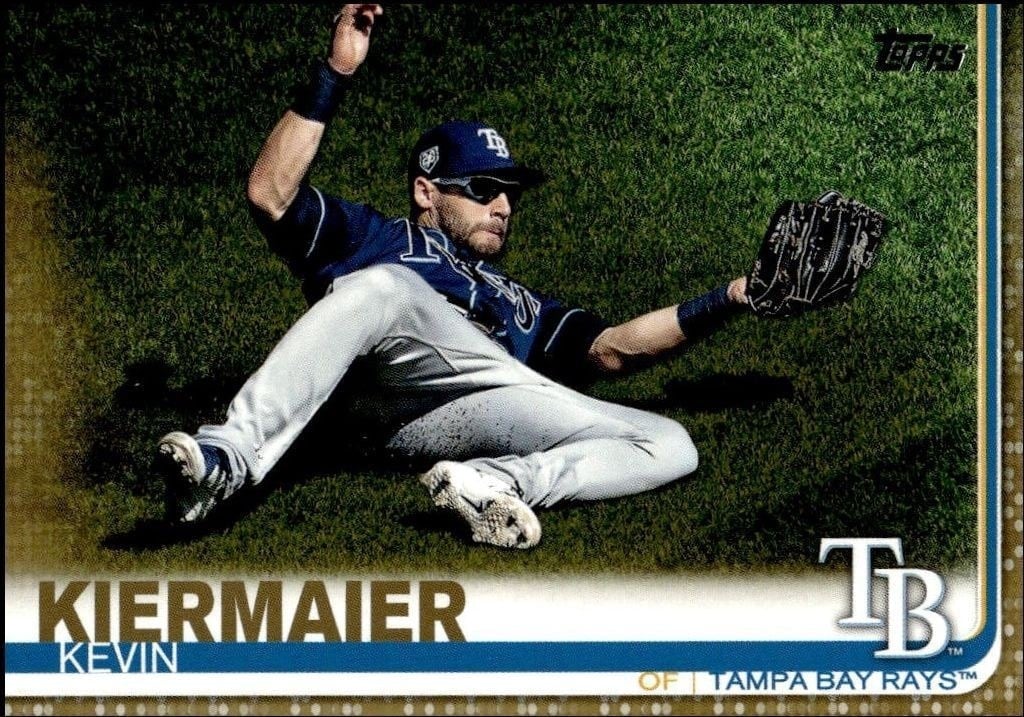 Kevin Kiermaier 2019 Topps Series 2 #420 Baseball Trading Card - Front 2019 Topps Series 2 Kevin Kiermaier #420 baseball trading card front