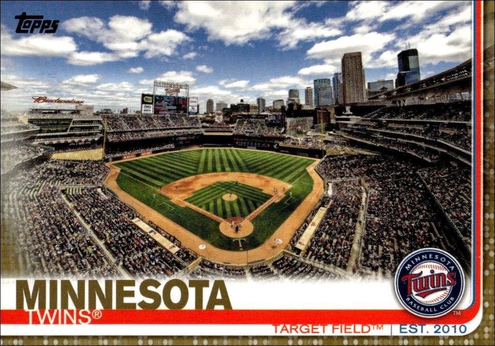 Target Field 2019 Topps Series 2 #424 Baseball Trading Card - Front 2019 Topps Series 2 Target Field #424 baseball trading card front