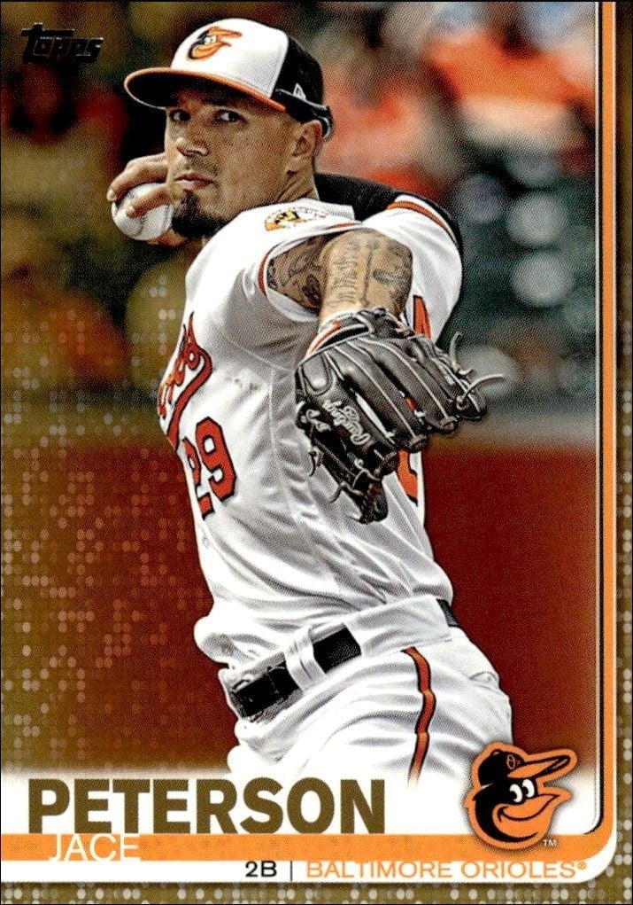 Jace Peterson 2019 Topps Series 2 #404 Baseball Trading Card - Front 2019 Topps Series 2 Jace Peterson #404 baseball trading card front