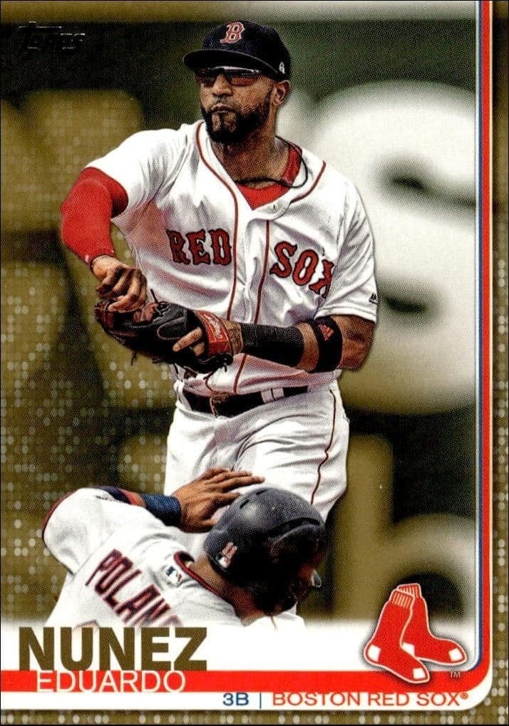 Eduardo Nunez 2019 Topps Series 2 #407 Baseball Trading Card - Front 2019 Topps Series 2 Eduardo Nunez #407 baseball trading card front