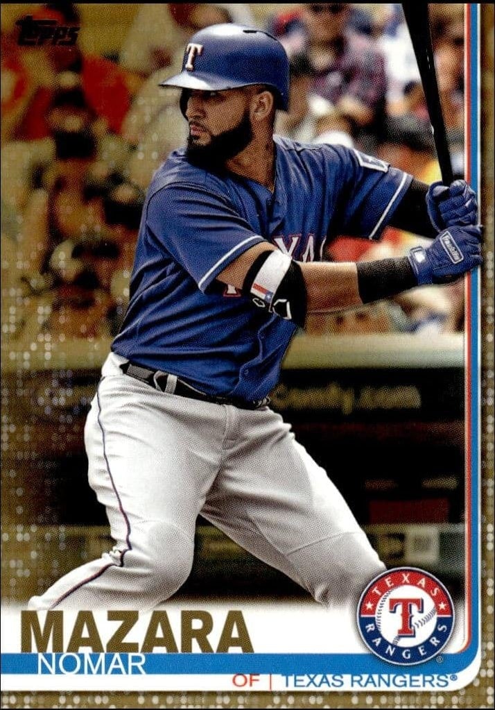 Nomar Mazara 2019 Topps Series 2 #354 Baseball Trading Card - Front 2019 Topps Series 2 Nomar Mazara #354 baseball trading card front