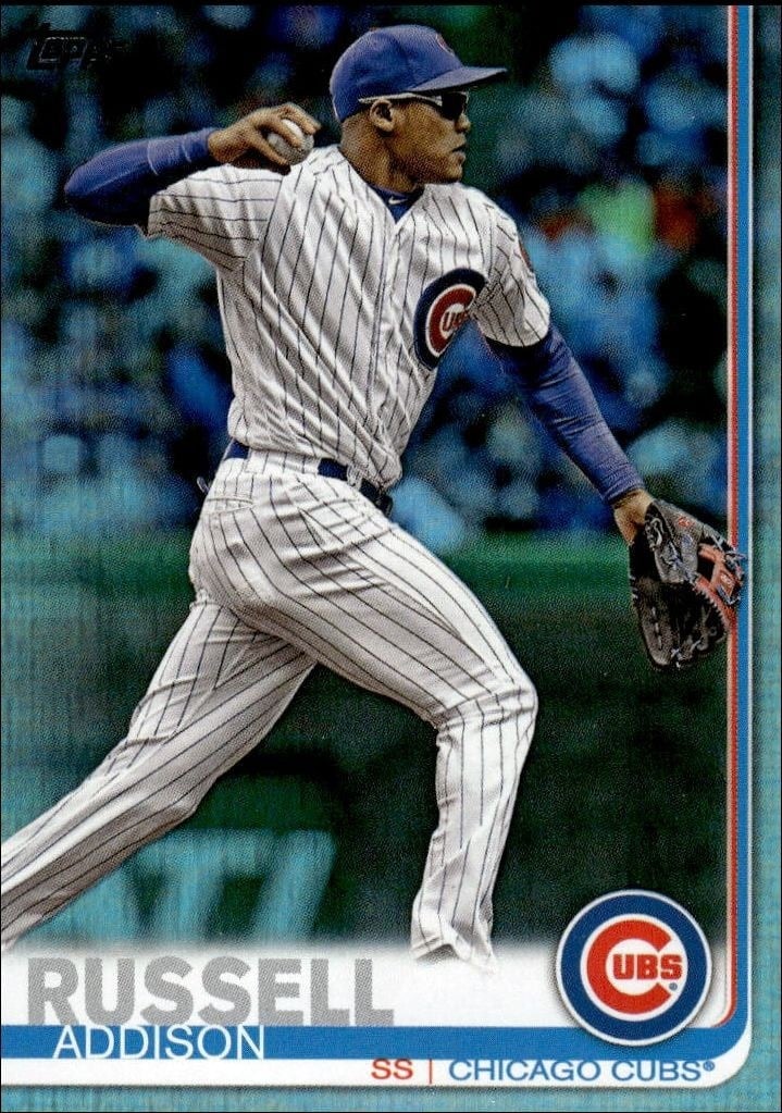 Addison Russell 2019 Topps Series 2 #633 Baseball Trading Card - Front 2019 Topps Series 2 Addison Russell #633 baseball trading card front