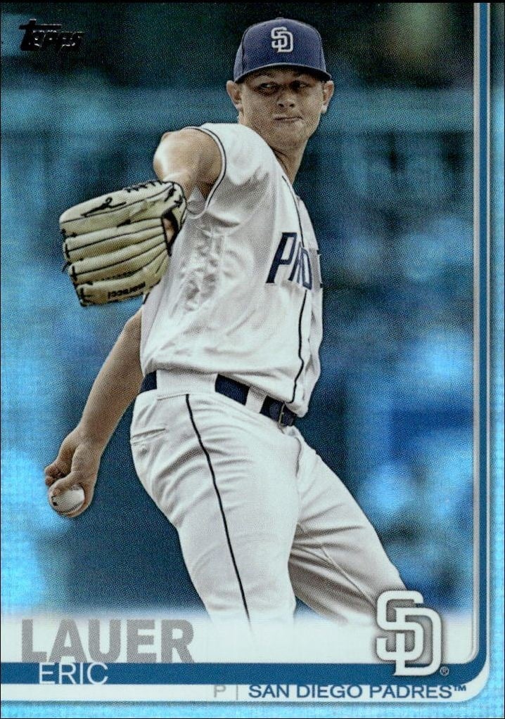 2019 Topps Series 2 Eric Lauer #592 trading card