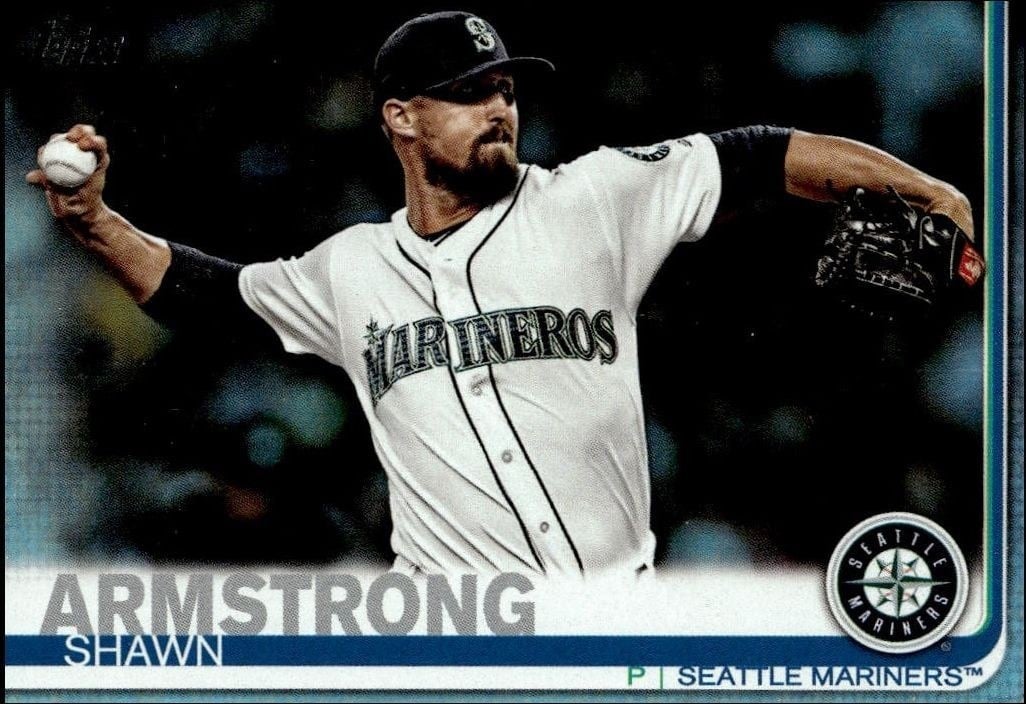 Shawn Armstrong 2019 Topps Series 2 #517 Baseball Trading Card - Front 2019 Topps Series 2 Shawn Armstrong #517 baseball trading card front