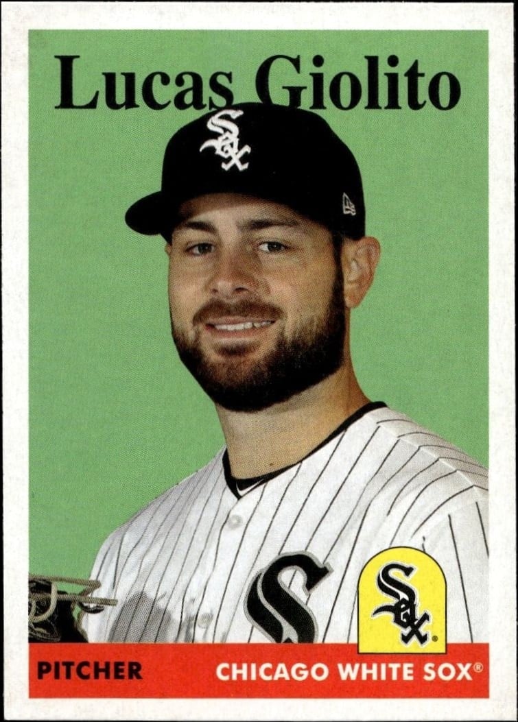 Lucas Giolito 2019 Topps Archives #96 Baseball Trading Card - Front 2019 Topps Archives Lucas Giolito #96 baseball trading card front