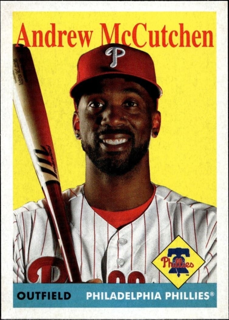 Andrew McCutchen 2019 Topps Archives #73 Baseball Trading Card - Front 2019 Topps Archives Andrew McCutchen #73 baseball trading card front