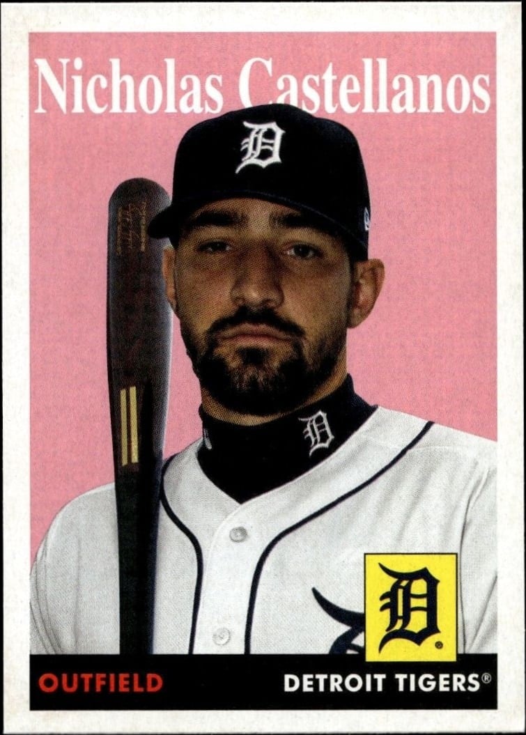Nicholas Castellanos 2019 Topps Archives #11 Baseball Trading Card - Front 2019 Topps Archives Nicholas Castellanos #11 baseball trading card front