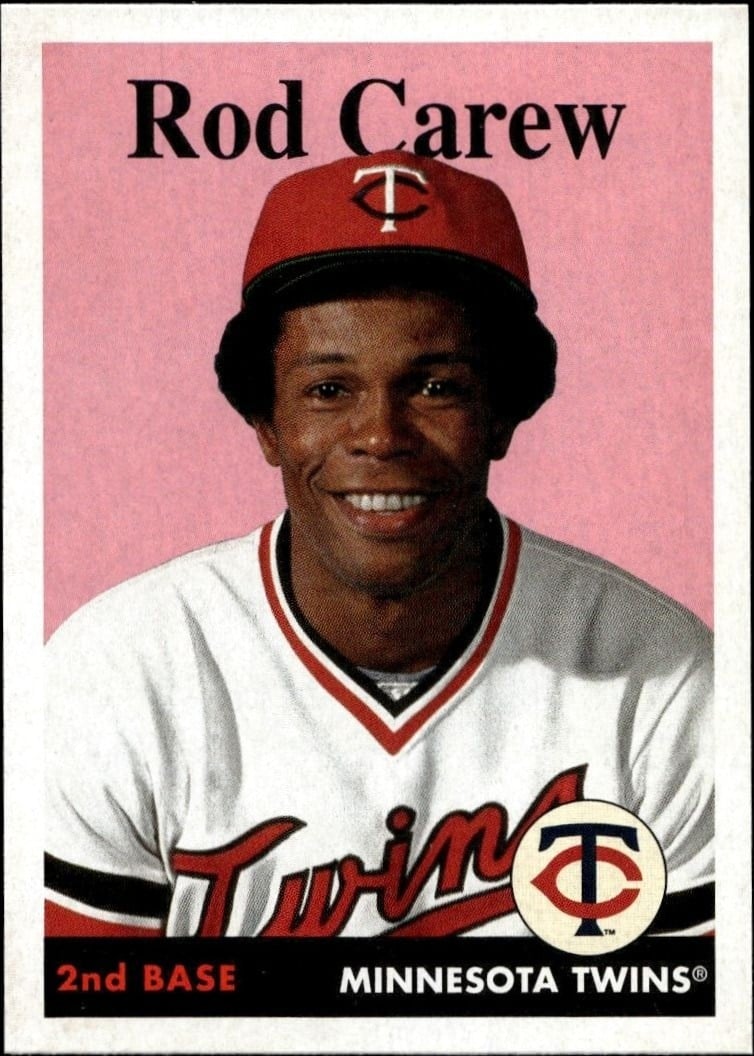 Rod Carew 2019 Topps Archives #66 Baseball Trading Card - Front 2019 Topps Archives Rod Carew #66 baseball trading card front