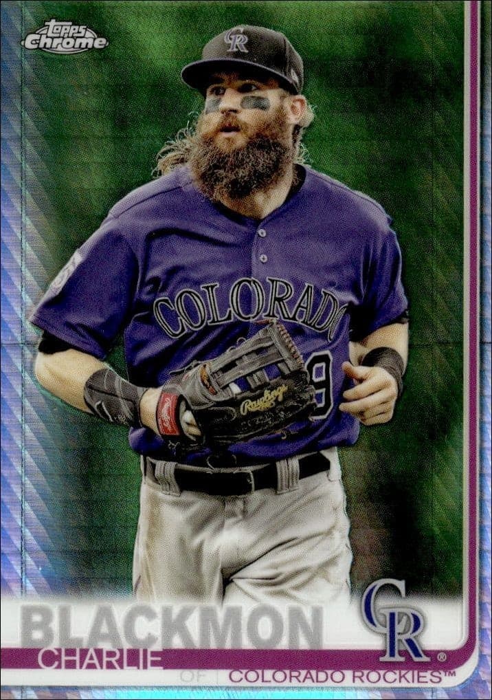 2019 Topps Chrome Charlie Blackmon #16 trading card