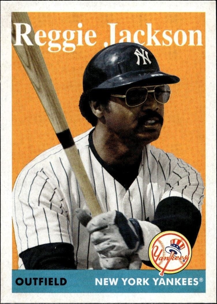 Reggie Jackson 2019 Topps Archives #28 Baseball Trading Card - Front 2019 Topps Archives Reggie Jackson #28 baseball trading card front