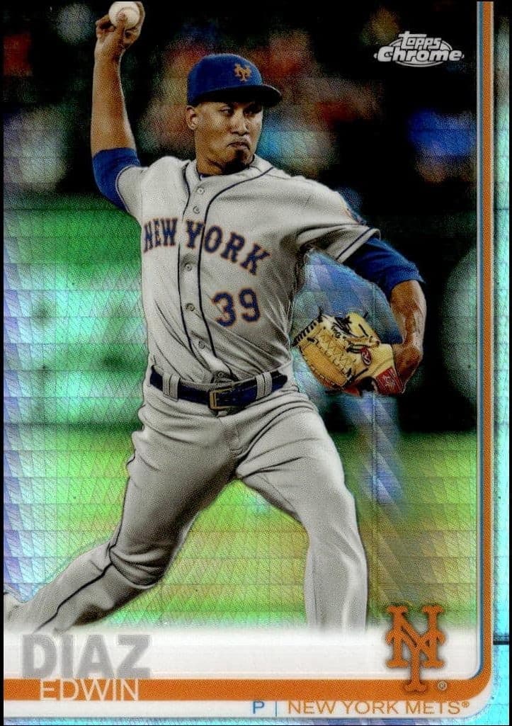 2019 Topps Chrome Edwin Diaz #74 trading card
