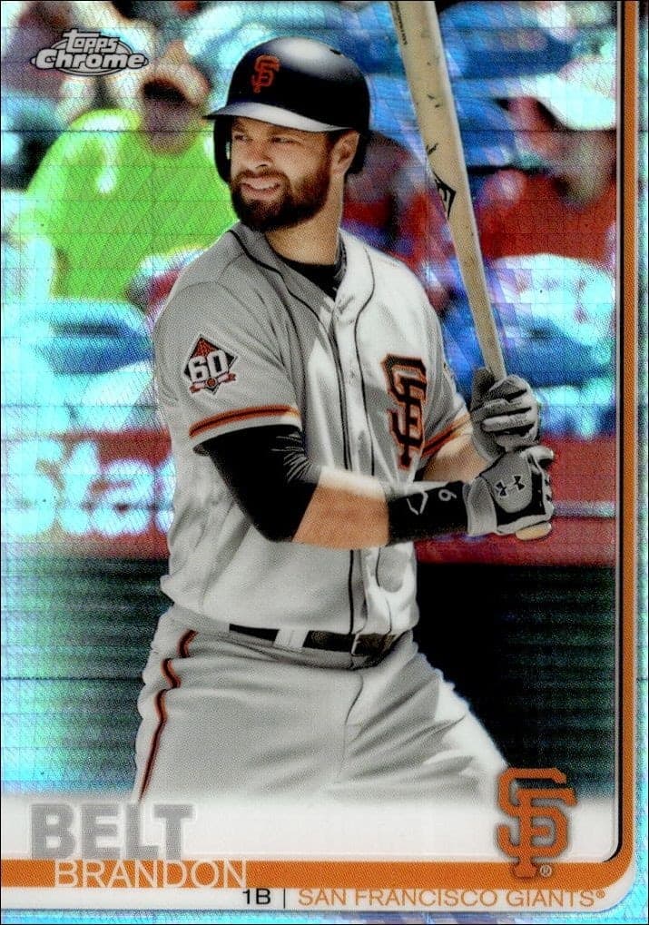 2019 Topps Chrome Brandon Belt #125 trading card