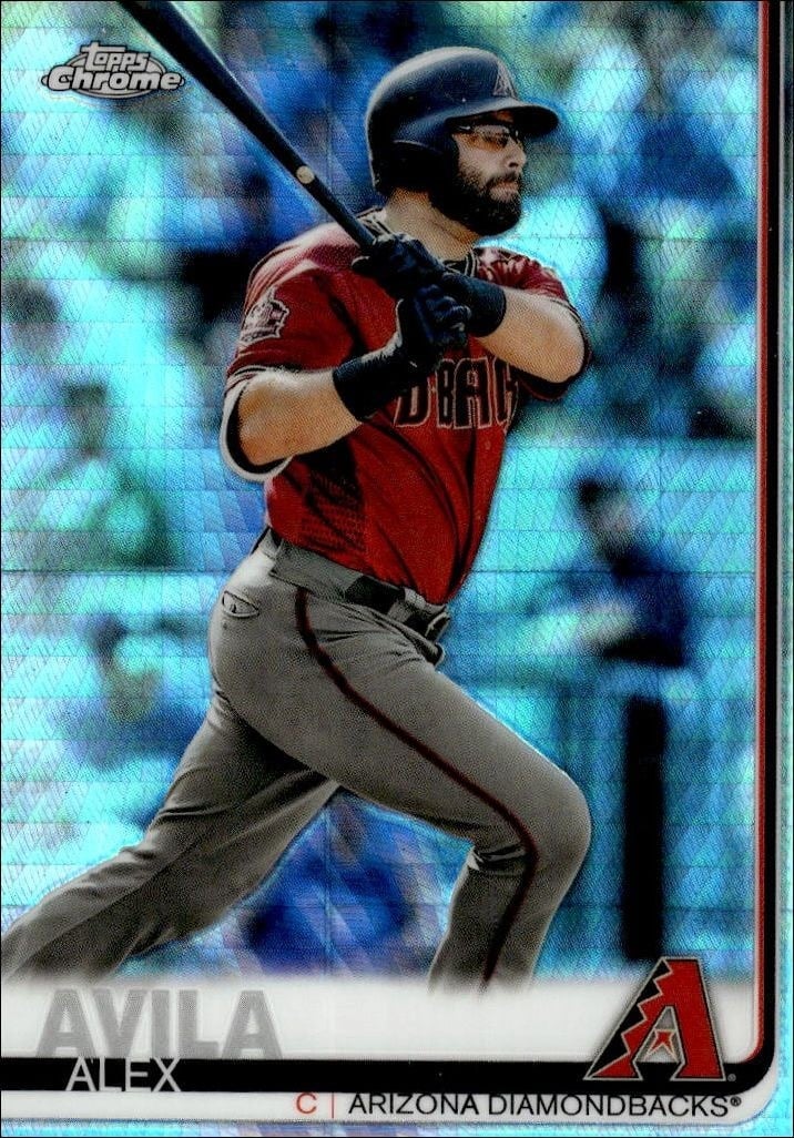 Alex Avila 2019 Topps Chrome #34 Baseball Trading Card - Front 2019 Topps Chrome Alex Avila #34 baseball trading card front