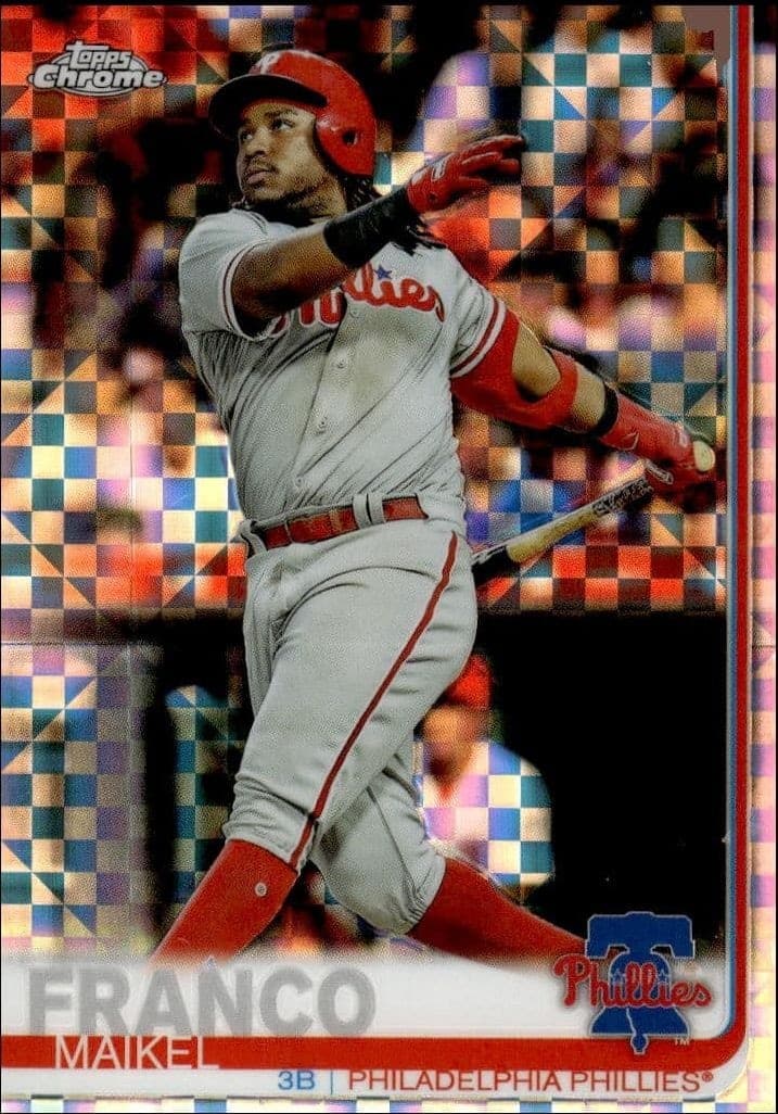 2019 Topps Chrome Maikel Franco #7 trading card