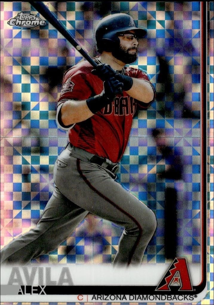 Alex Avila 2019 Topps Chrome #458 Baseball Trading Card - Front 2019 Topps Chrome Alex Avila #458 baseball trading card front