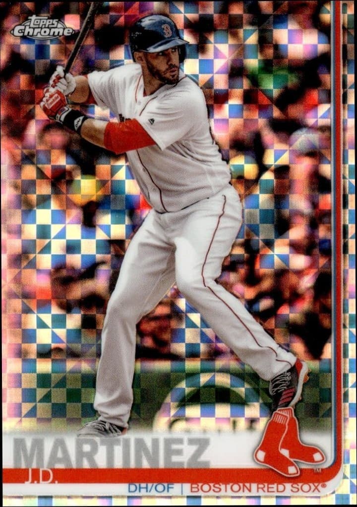 2019 Topps Chrome J.D. Martinez #77 trading card