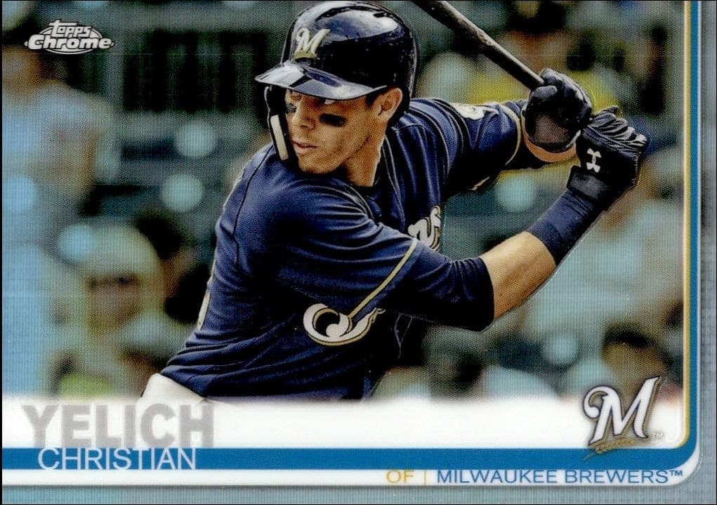 2019 Topps Chrome Christian Yelich #300 trading card