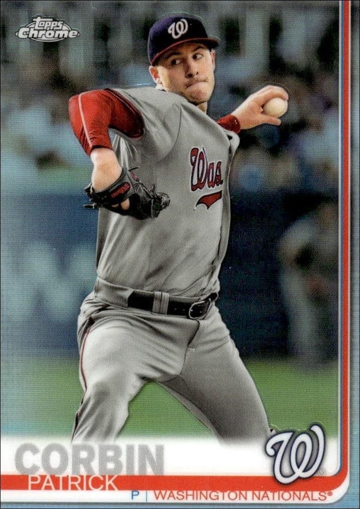 2019 Topps Chrome Patrick Corbin #163 trading card