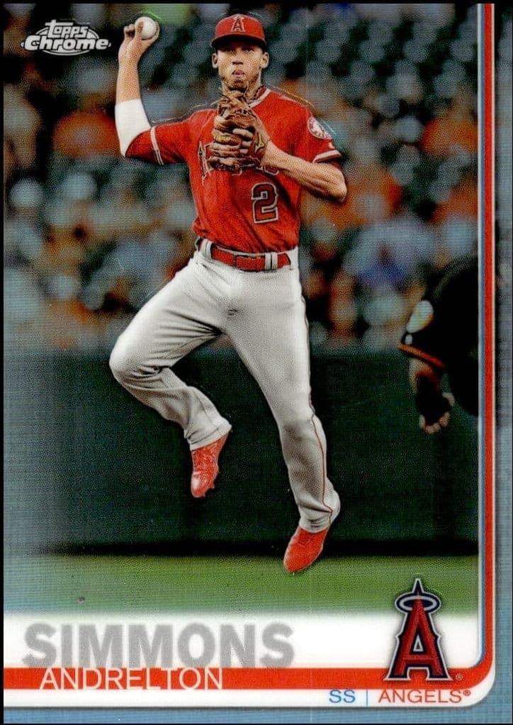 2019 Topps Chrome Andrelton Simmons #255 trading card