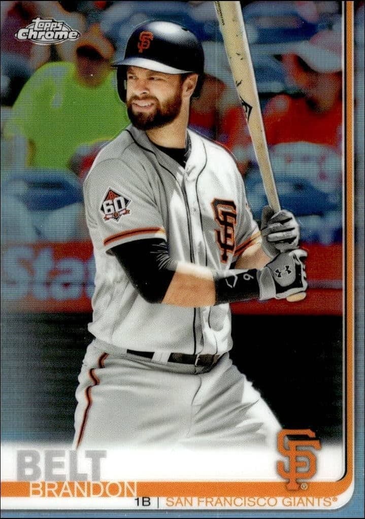 2019 Topps Chrome Brandon Belt #125 trading card