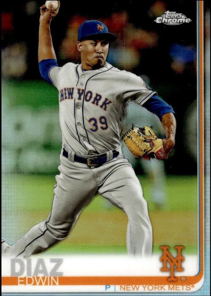 2019 Topps Chrome Edwin Diaz #74 trading card
