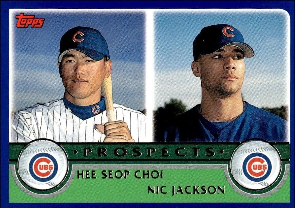 Hee Seop Choi 2003 Topps #676 Baseball Trading Card - Front 2003 Topps Hee Seop Choi #676 baseball trading card front