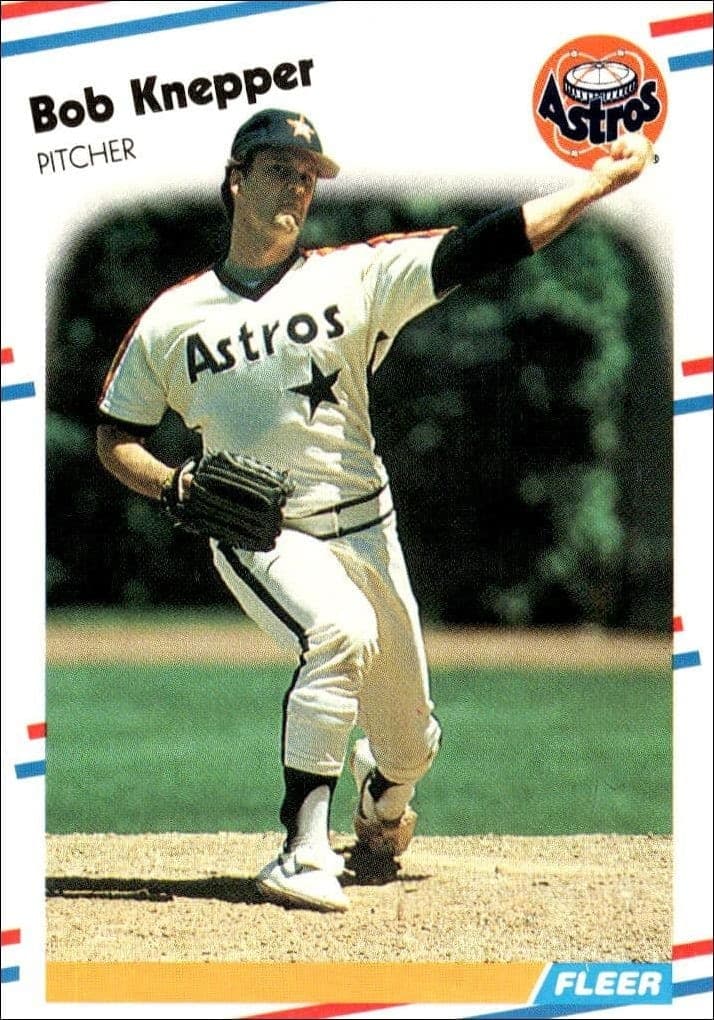 1988 Fleer Bob Knepper #451 trading card