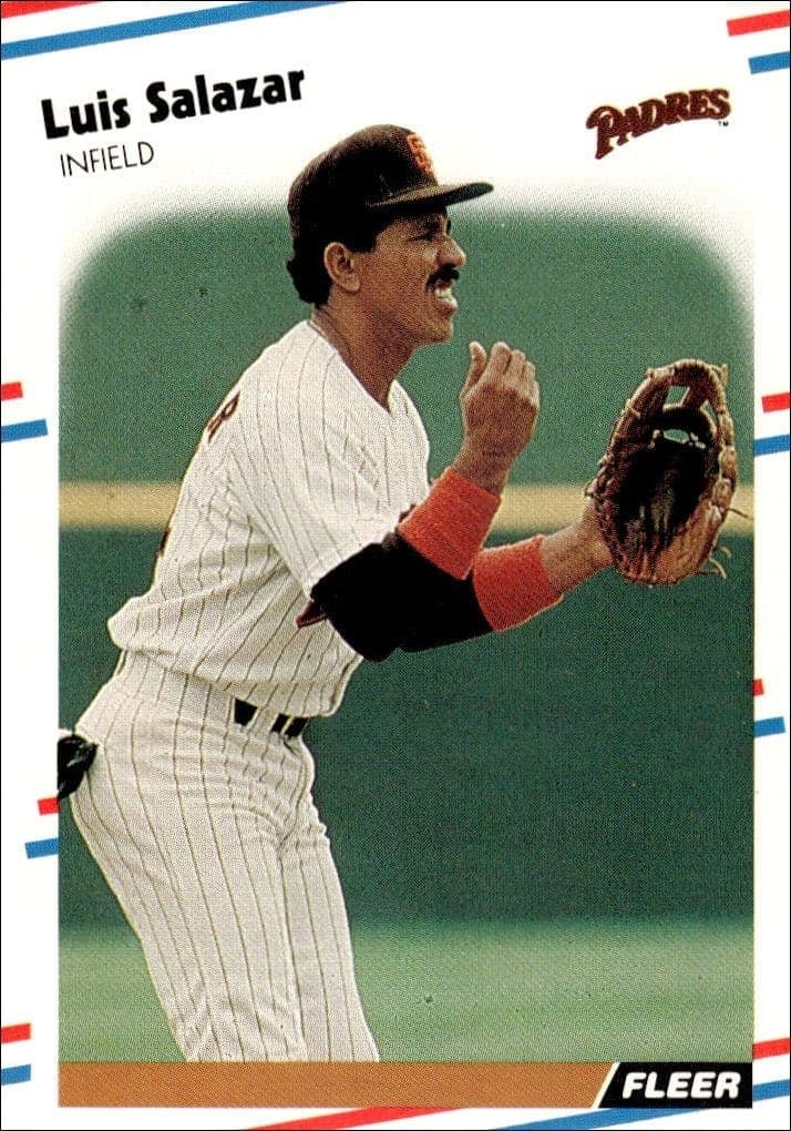 1988 Fleer Luis Salazar #595 trading card