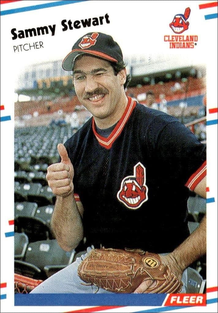 1988 Fleer Sammy Stewart #616 trading card