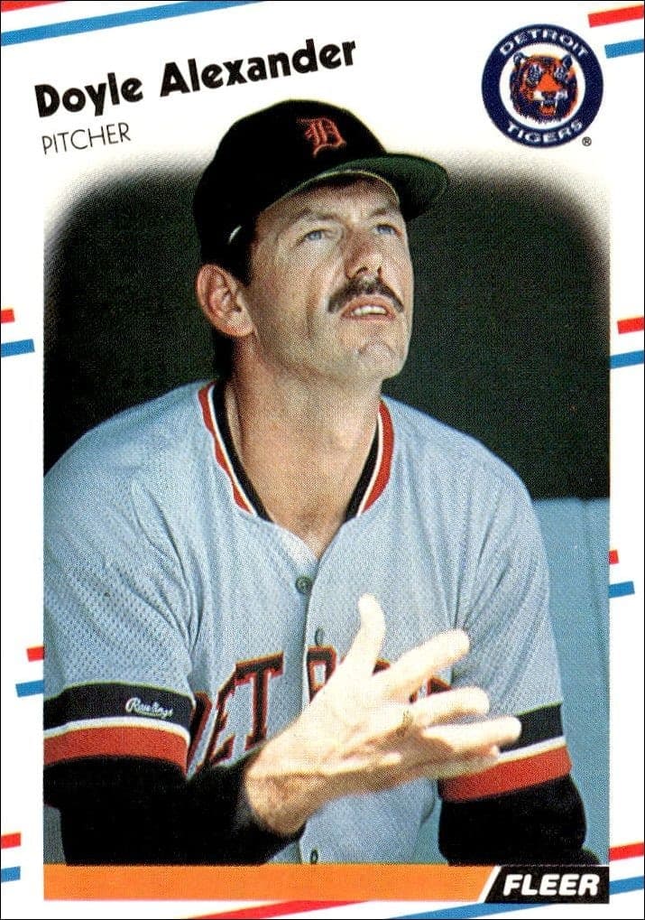 1988 Fleer Doyle Alexander #51 trading card