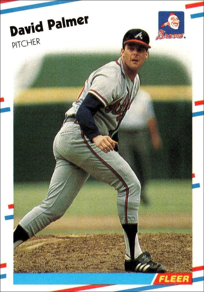 David Palmer 1988 Fleer #546 Baseball Trading Card - Front 1988 Fleer David Palmer #546 baseball trading card front