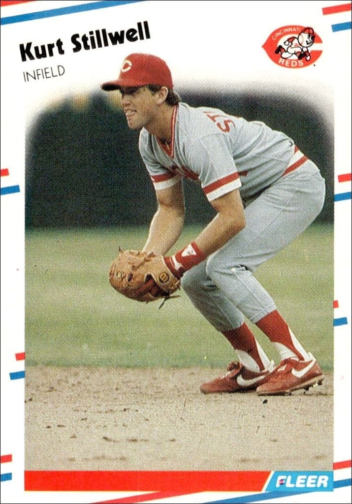 Kurt Stillwell 1988 Fleer #248 Baseball Trading Card - Front 1988 Fleer Kurt Stillwell #248 baseball trading card front