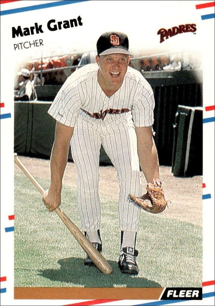 1988 Fleer Mark Grant #584 trading card