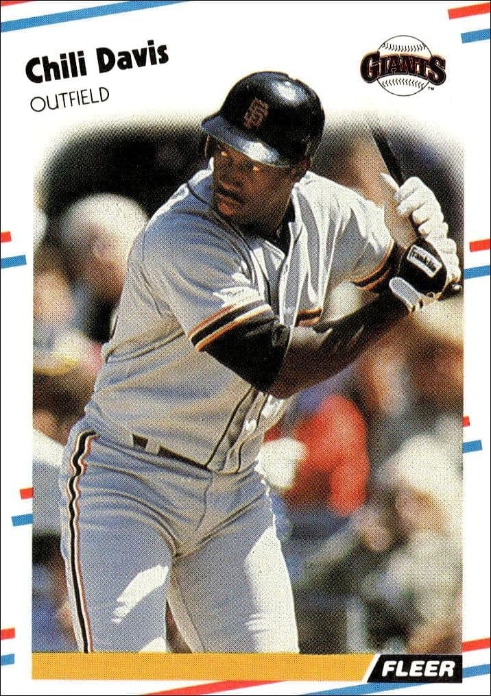 1988 Fleer Chili Davis #79 trading card