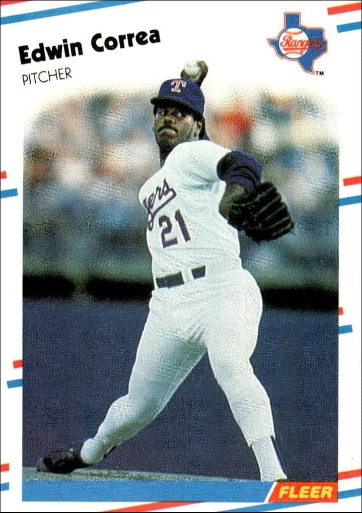 1988 Fleer Edwin Correa #464 trading card