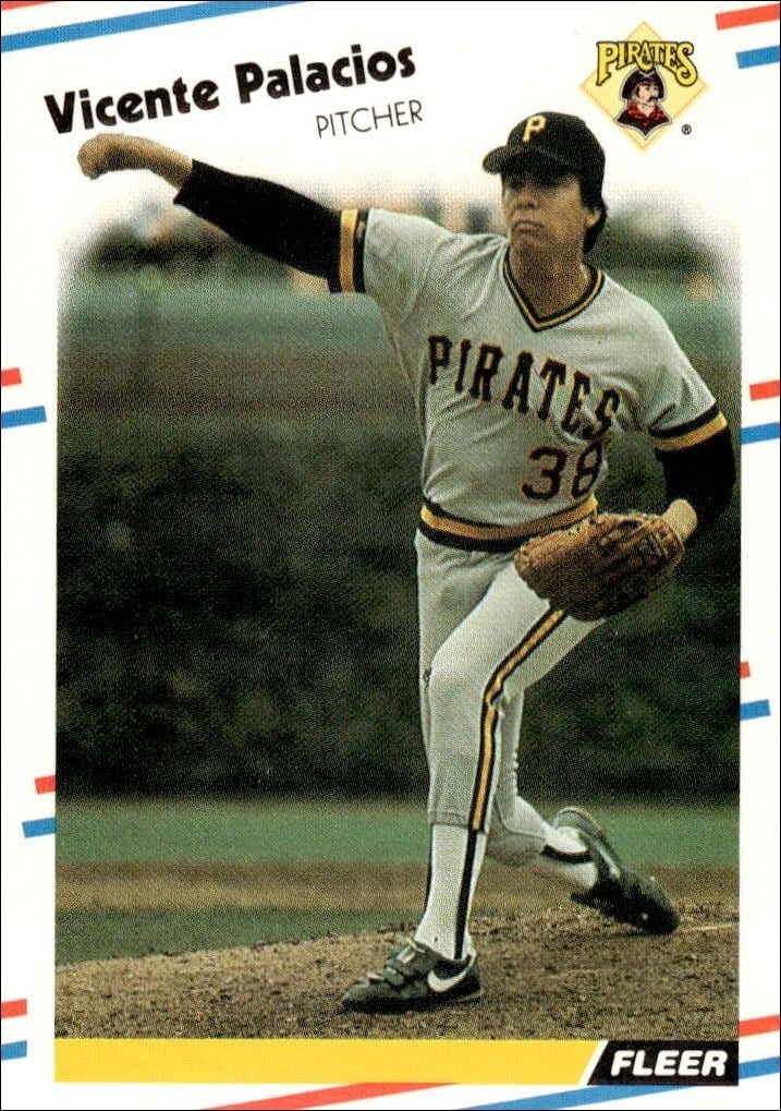 Vicente Palacios 1988 Fleer #336 Baseball Trading Card - Front 1988 Fleer Vicente Palacios #336 baseball trading card front