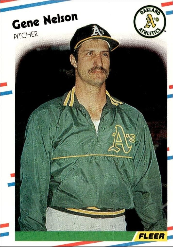 Gene Nelson 1988 Fleer #288 Baseball Trading Card - Front 1988 Fleer Gene Nelson #288 baseball trading card front