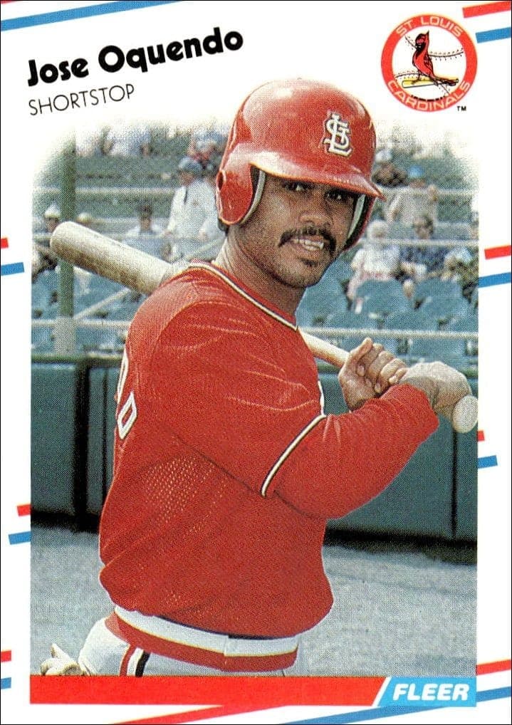 1988 Fleer Jose Oquendo #44 trading card