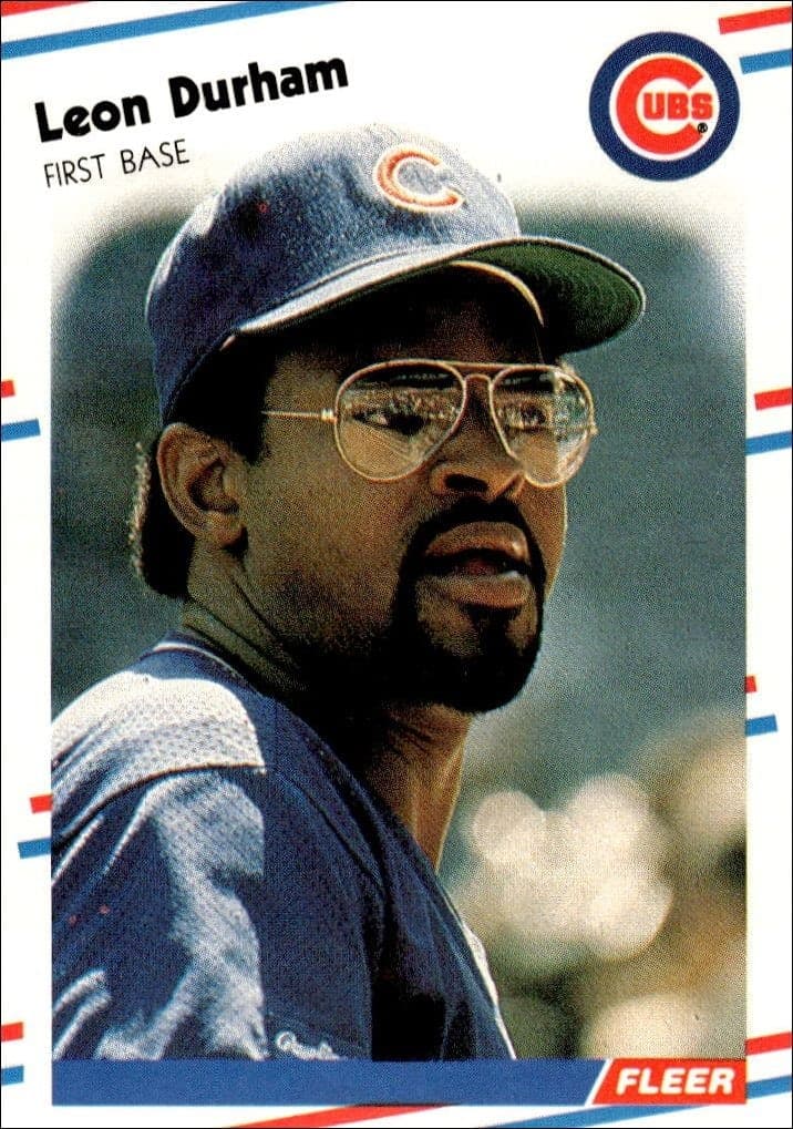 1988 Fleer Leon Durham #420 trading card
