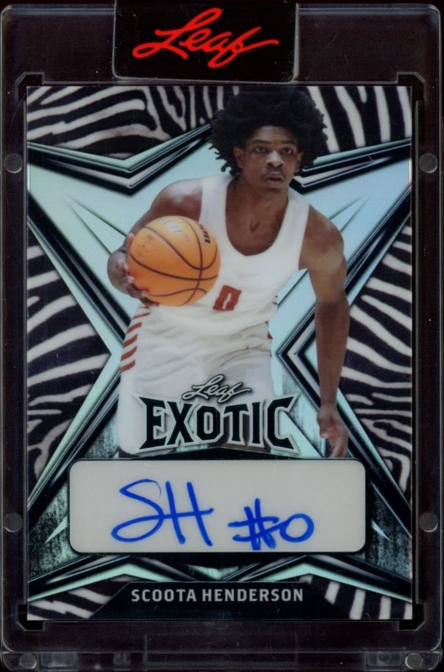2022-23 Leaf Exotic Scoot Henderson #EA-SH1 trading card