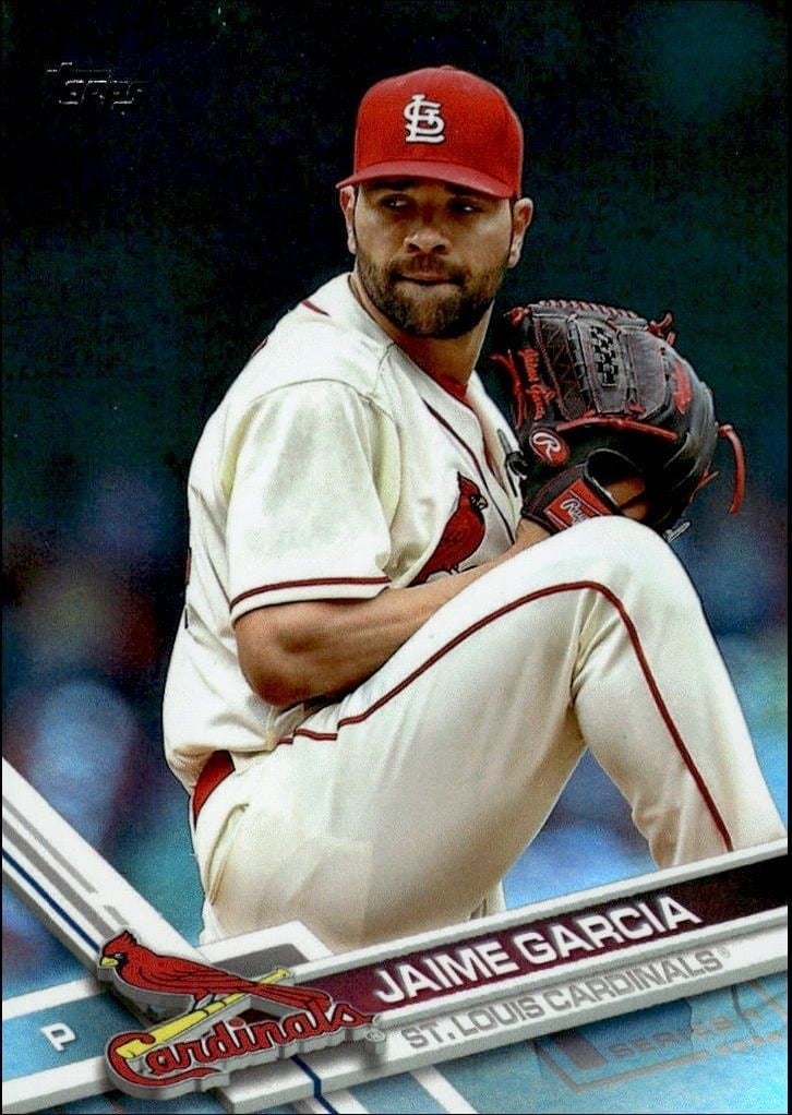 Jaime Garcia 2017 Topps #176 Baseball Trading Card - Front 2017 Topps Jaime Garcia #176 baseball trading card front