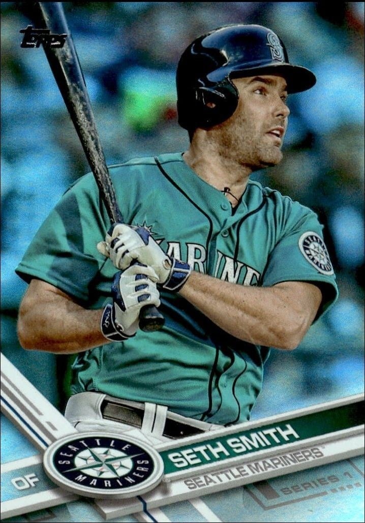 Seth Smith 2017 Topps #171 Baseball Trading Card - Front 2017 Topps Seth Smith #171 baseball trading card front