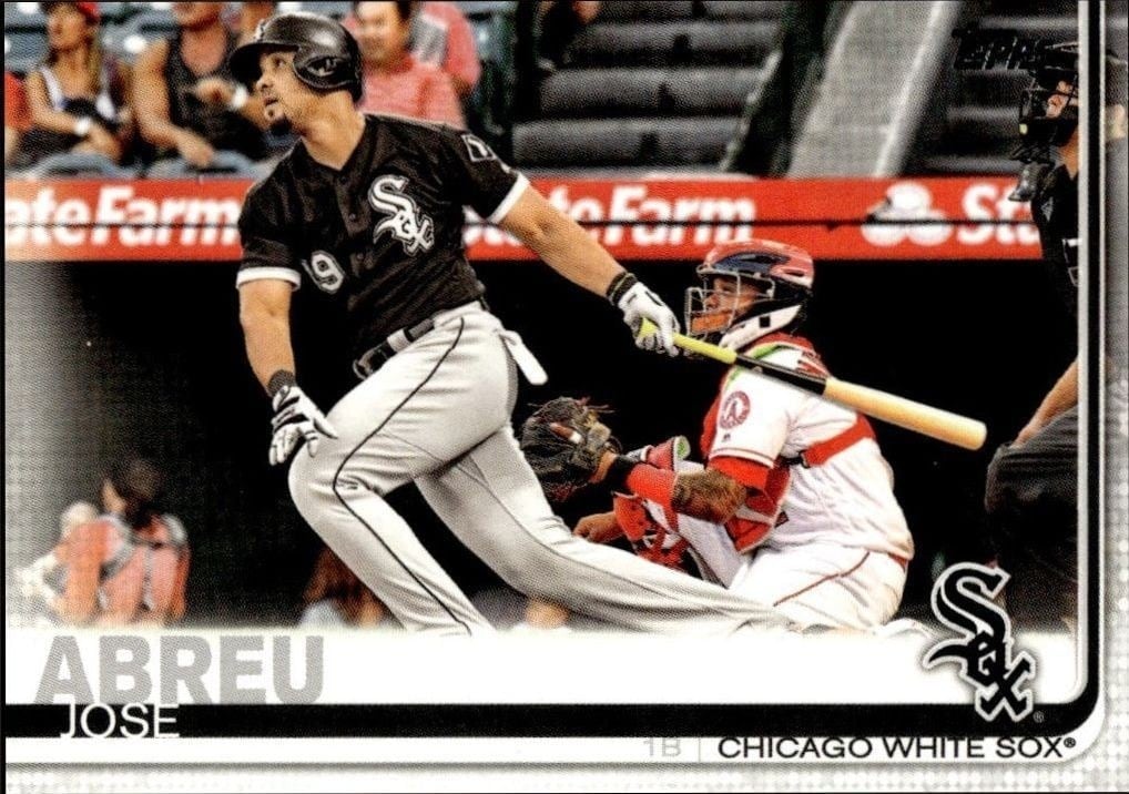 Jose Abreu 2019 Topps #46 Baseball Trading Card - Front 2019 Topps Jose Abreu #46 baseball trading card front