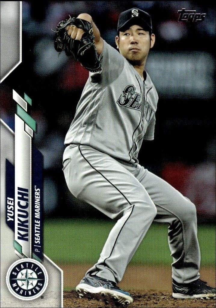 Yusei Kikuchi 2020 Topps #192 Baseball Trading Card - Front 2020 Topps Yusei Kikuchi #192 baseball trading card front