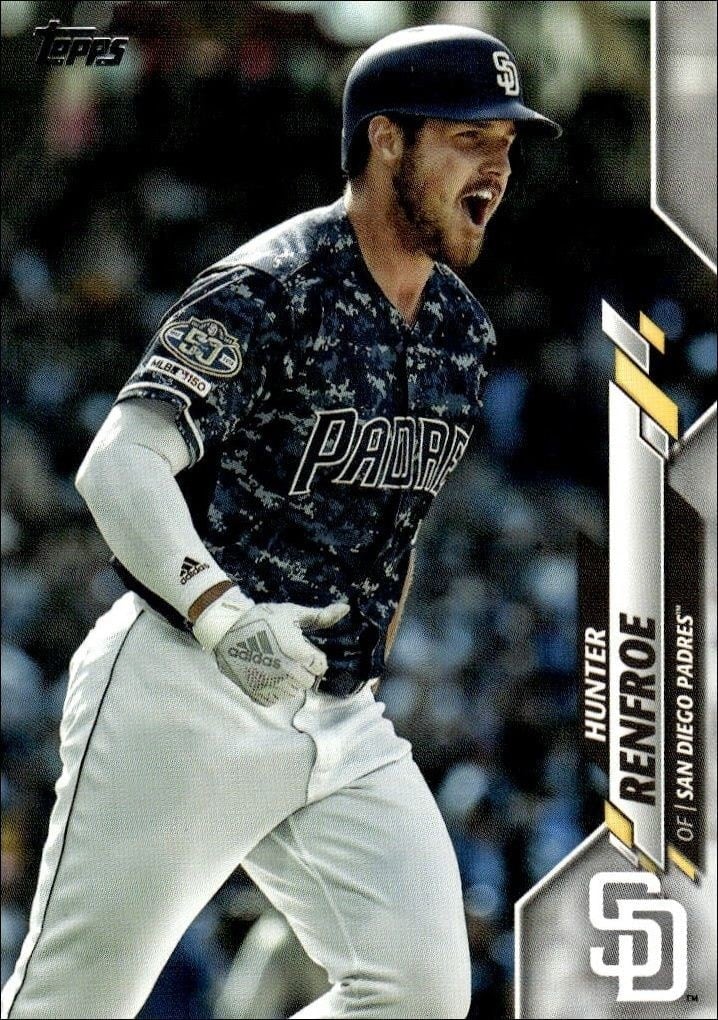 Hunter Renfroe 2020 Topps #248 Baseball Trading Card - Front 2020 Topps Hunter Renfroe #248 baseball trading card front