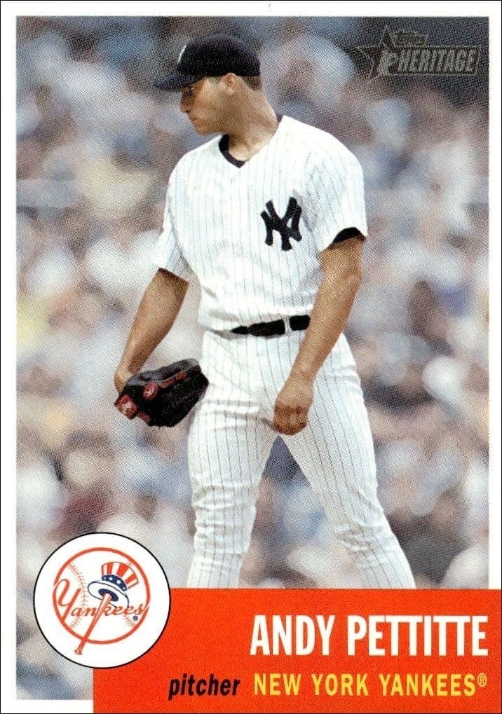 2002 Topps Heritage Andy Pettitte #71 trading card